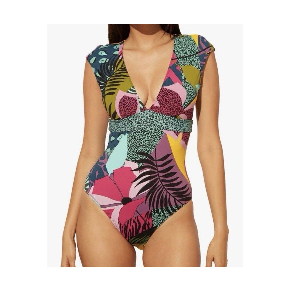 Bleu Rod Beattie Swimsuit 8 Medium One Piece Jungle Book Tropical Cruise Resort